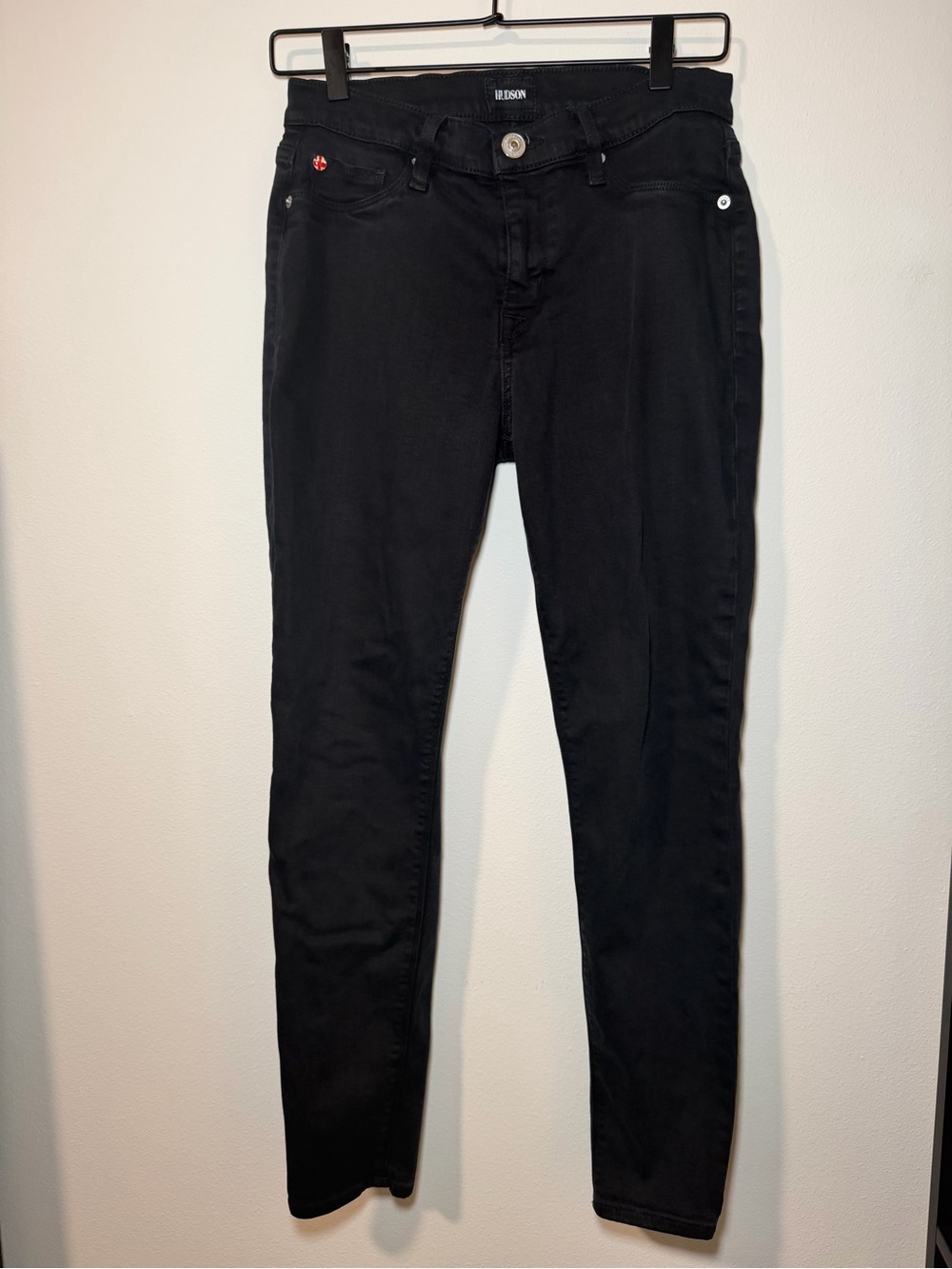 Hudson Jeans Women’s Black Natalie Skinny Jeans - Sleek Mid-Rise